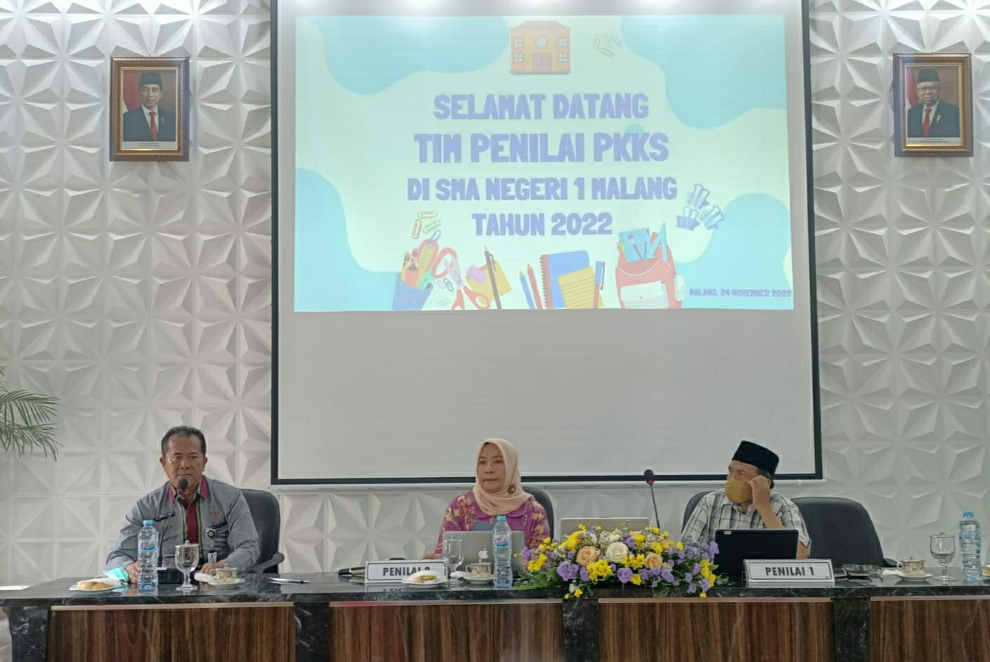 Penilaian Kinerja Kepala Sekolah (PKKS) 2022 di SMAN 1 Malang
